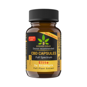 Kosher Gold CBD ELITE 25 mg - 30 Capsules