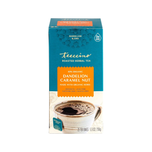 Teeccino Organic Roasted Dandelion Caramel Nut Tea - 10 Bags