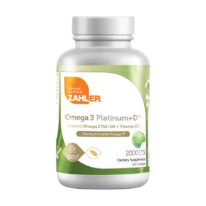 Zahler's Omega 3 Platinum Fish Oil 2000 mg + D - 180 Softgels